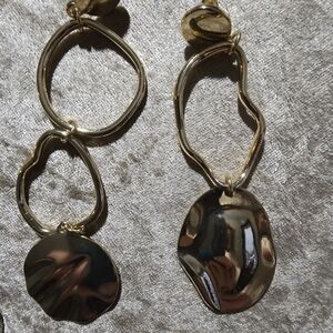 Elegant Gold-Tone Dangle Earrings